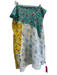 Loveshackfancy Blue, White & Multi Cotton Floral Patchwork Rectangle Shawl scarf Blue, White & Multi / One Size