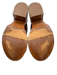 Clergerie Shoe Size 36.5 Cognac Brown Leather Upper Croc Embossed Sandals Cognac Brown / 36.5