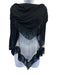 Toga Pulla Black Viscose Blend Fishnet Fringe scarf Black / One Size
