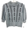 Rails Size S Light Blue & Black Cotton Blend Cable Knit Short Sleeve Sweater Light Blue & Black / S