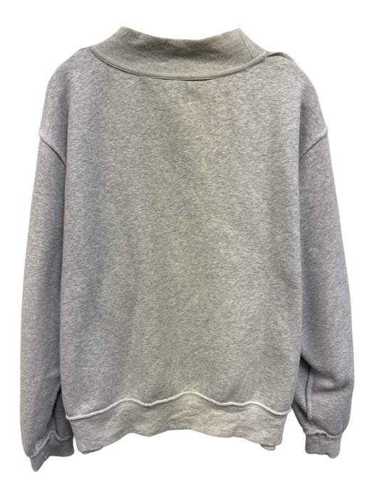 Parke Size L/XL Gray & Black Reversable Heathered Inside Out Seams Sweatshirt Gray & Black / L/XL