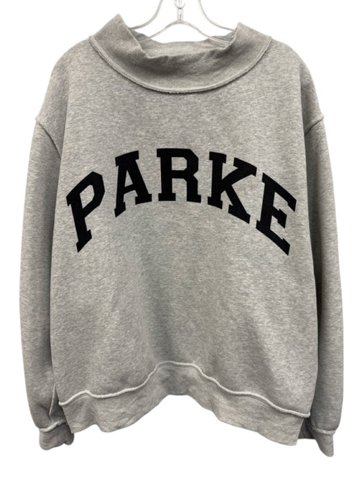 Parke Size L/XL Gray & Black Reversable Heathered Inside Out Seams Sweatshirt Gray & Black / L/XL