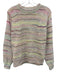 Kilte Size 1 Yellow, Pink, Multi Alpaca Blend Stripe Ribbed Collar Sweater Yellow, Pink, Multi / 1
