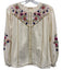 Louise Misha Size 34 / XS cream, yellow, multi Cotton Embroidered Flowers Top cream, yellow, multi / 34 / XS
