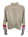 Celia B Size XS Beige, Yellow & Pink Alpaca Blend Fuzzy Turtleneck Sweater Beige, Yellow & Pink / XS