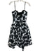 Maeve Size XS Black & White Polyester Botanical Spaghetti Strap Paneled Dress Black & White / XS