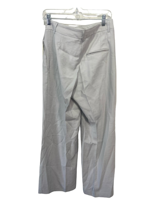 Zara Size S Light Grey Missing Fabric Zip Fly Hook & Eye Pleated Trouser Pants Light Grey / S