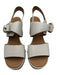 See By Chloe Shoe Size 38 White Leather Stacked Block Heel Buckle Detail Sandals White / 38