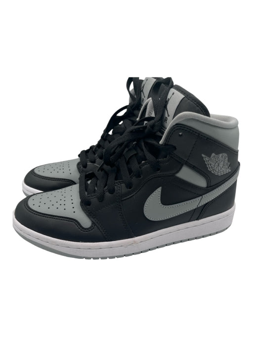 Nike Shoe Size 8 Black & Gray Leather Mid Top Sneakers Black & Gray / 8