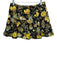 Ulla Johnson Size 4 Black, Yellow, Blue Silk Quilted Floral Flare Mini Skirt Black, Yellow, Blue / 4