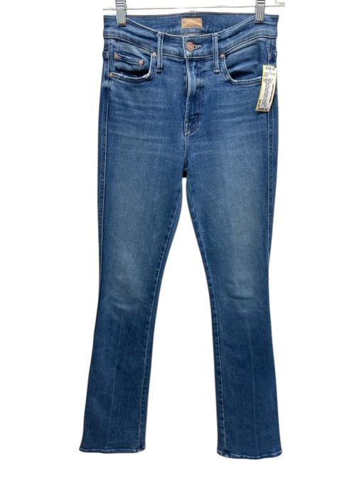 Mother Size 25 Medium Wash Cotton Blend Whiskering High Rise Fading Jeans Medium Wash / 25
