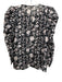 Ulla Johnson Size 4 Black, White, Pink Cotton & Silk Semi Sheer Floral Top Black, White, Pink / 4