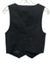 Almina Size S Black Linen Button Front V Neck Vest Top Black / S