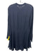 A.L.C. Size 4 Blue Black Silk Button Detail Mini Flare Dress Blue Black / 4