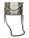 Khirma Eliazov White & Taupe Reptile Snake Print Removable Strap Chain Strap Bag White & Taupe / S