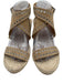Isabel Marant Shoe Size 38 Beige Leather Grommets Ankle Wrap Espadrille Wedges Beige / 38