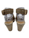 Isabel Marant Shoe Size 38 Beige Leather Grommets Ankle Wrap Espadrille Wedges Beige / 38