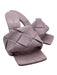 Bottega Veneta Shoe Size 38 Pale Lilac Leather Open Square Toe Woven Sandals Pale Lilac / 38