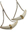 Isabel Marant Ivory & Gold Metal Bone Chandelier Fish Hook Earrings Ivory & Gold