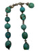 No Brand Teal Blue Turquoise Bead Toggle Necklace Teal Blue