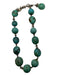 No Brand Teal Blue Turquoise Bead Toggle Necklace Teal Blue