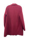 Elie Tahari Size Large Merlot Red Wool Long Sleeve Open Front Pockets Coat Merlot Red / Large