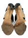 Jimmy Choo Shoe Size 39.5 Black & Beige Leather Folded Detail Sandals Black & Beige / 39.5