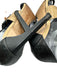 Jimmy Choo Shoe Size 39.5 Black & Beige Leather Folded Detail Sandals Black & Beige / 39.5