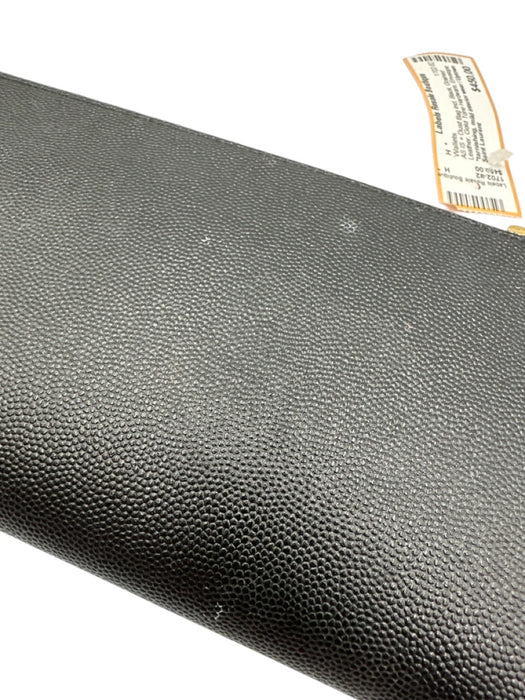 Saint Laurent Black Grained Leather Gold Tone Hardware Envelope Bifold Wallets Black
