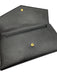 Saint Laurent Black Grained Leather Gold Tone Hardware Envelope Bifold Wallets Black