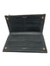 Saint Laurent Black Grained Leather Gold Tone Hardware Envelope Bifold Wallets Black