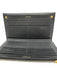 Saint Laurent Black Grained Leather Gold Tone Hardware Envelope Bifold Wallets Black