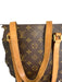 Louis Vuitton Brown & Tan Coated Canvas Leather trim Monogram Tote Bag Brown & Tan / M