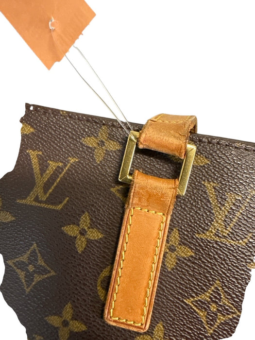 Louis Vuitton Brown & Tan Coated Canvas Leather trim Monogram Tote Bag Brown & Tan / M