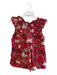 Ulla Johnson Size 4 Red Multi Cotton Blend Sleeveless Floral Print Top Red Multi / 4