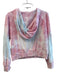Love Shack Fancy Size S Pink & White Cotton Long Sleeve Tye Dye Hooded Sweater Pink & White / S
