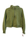 Lululemon Size XS Green Cotton Blend Long Sleeve kangaroo Pocket 3/4 Zip Sweater Green / XS