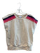 Evereve Size S Nude & Multicolor Cotton Blend Sleeveless Round Neck Top Nude & Multicolor / S