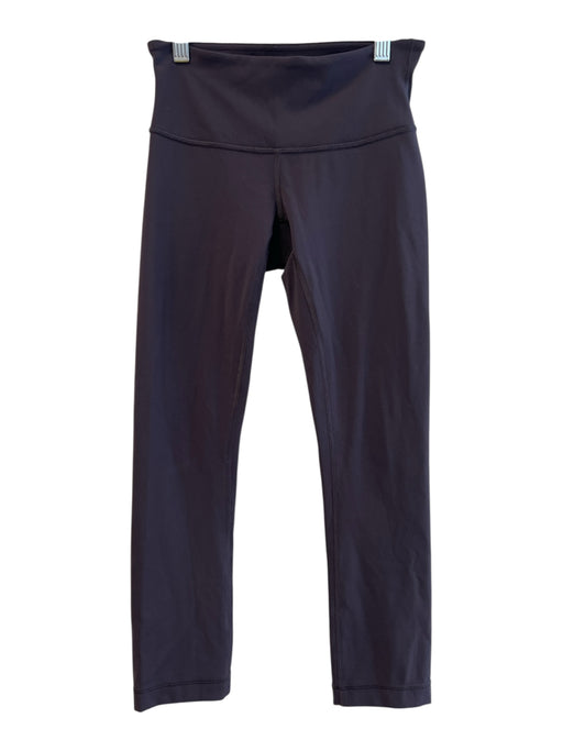 Lululemon Size 2 Charcoal Gray Nylon Mid Rise solid color Elastic Waist Leggings Charcoal Gray / 2