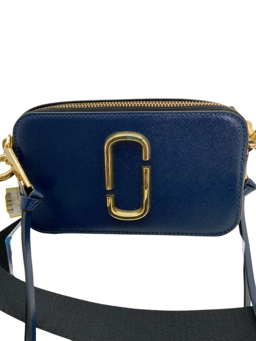 Marc Jacobs Navy, Black, Red Saffiano Leather Zip Close Colorblock Bag Navy, Black, Red / Mini