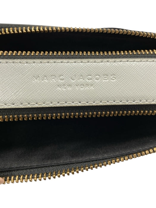 Marc Jacobs Navy, Black, Red Saffiano Leather Zip Close Colorblock Bag Navy, Black, Red / Mini