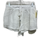 Stateside Size S/M White Cotton Long Sleeve Gauze Zip front Short Set White / S/M