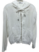 Stateside Size S/M White Cotton Long Sleeve Gauze Zip front Short Set White / S/M