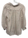 Ann Mashburn Size S White & Multi Cotton V Neck Short Sleeve Striped Top White & Multi / S