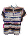 Marie Oliver Size XS White, Blue, Multi Silk Cap Sleeve Striped Tye Dye Top White, Blue, Multi / XS