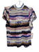 Marie Oliver Size XS White, Blue, Multi Silk Cap Sleeve Striped Tye Dye Top White, Blue, Multi / XS