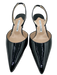 Manolo Blahnik Shoe Size 38.5 Black Patent Leather Pointed Toe D'Orsay Pumps Black / 38.5