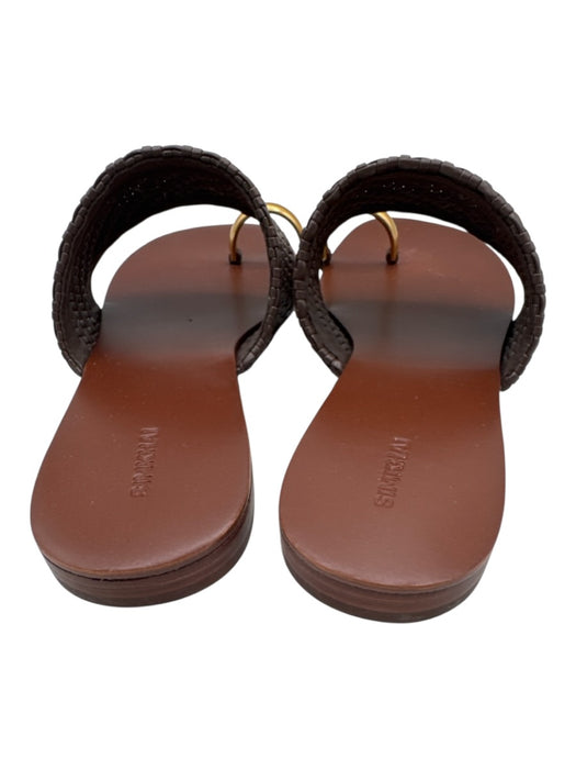 Simkhai Shoe Size 39 Brown Leather Toe Strap Woven Strap Open Toe Sandals Brown / 39