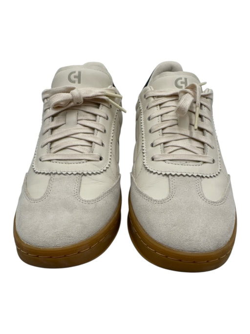 Cole Haan Shoe Size 8.5 white & grey& black Leather Lace Up Low Top Sneakers white & grey& black / 8.5
