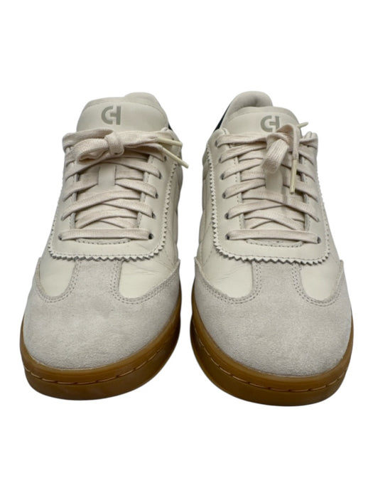 Cole Haan Shoe Size 8.5 white & grey& black Leather Lace Up Low Top Sneakers white & grey& black / 8.5